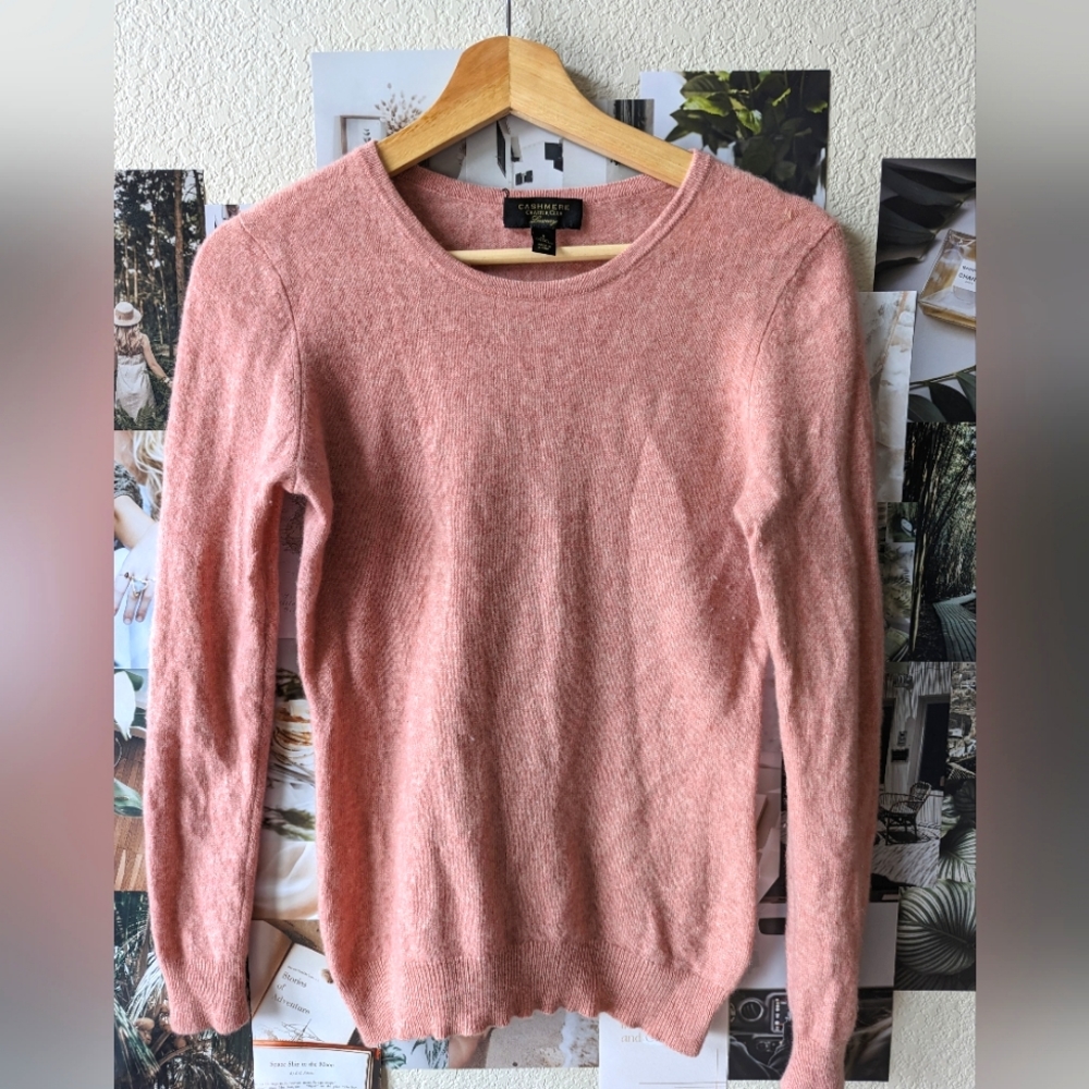 Blush cashmere sweater